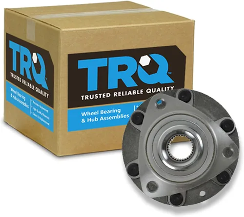 Miniatura 50 de TRQ Cojinete de rueda delantera y conjunto de cubo con sensor ABS compatible con Toyota Sequoia 2008-2022 Tundra 2007-2021