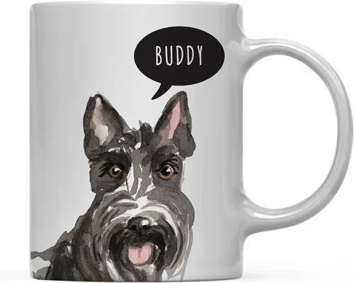 Miniatura 22 de Andaz Press Taza de café personalizada de 11 onzas para perro, Shih Tzu Shorter Haired Up Close, paquete de 1 Shih Tzu pelo más corto personalizado