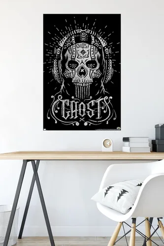Miniatura 4 de Trends International Call of Duty: Modern Warfare 2 - Póster de pared Ghost Calavera, 34 pulgadas de largo x 22.4 pulgadas, versión sin marco
