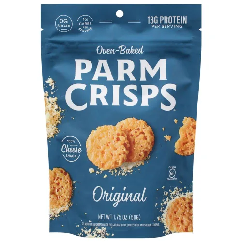 Miniatura 9 de ParmCrisps - Galletas crujientes de queso cheddar, hechas simplemente con queso 100% REAL Snacks keto saludables, bajos en carbohidratos, altos