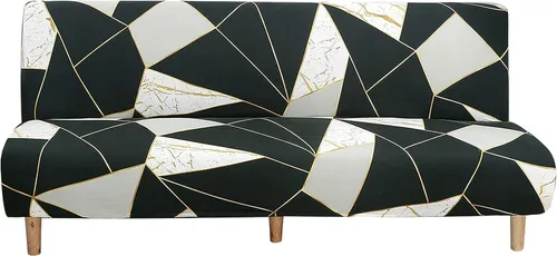 Miniatura 11 de Beacon Pet Funda estampada para futón, fundas elásticas para sofá cama, tamaño matrimonial, individual, queen, sin brazos, fundas protectoras