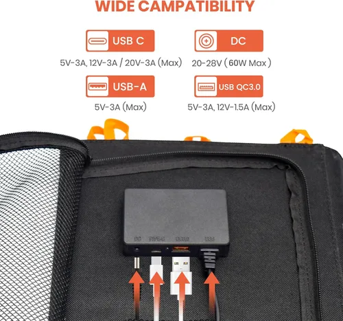 Miniatura 3 de Kit de conector solar universal 4 en 1, 16 AWG a Anderson XT60 DC7909 DC5521, cable de extensión solar, compatible con paneles solares y la mayoría