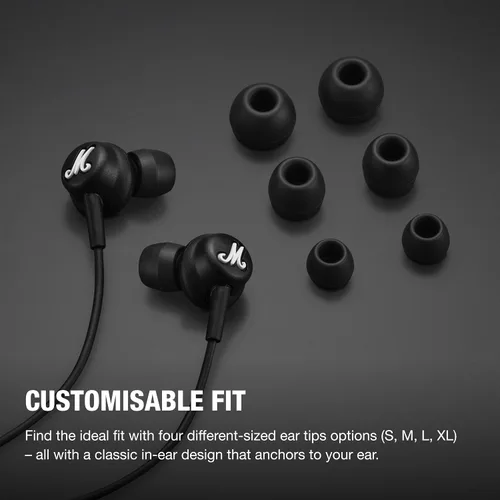 Miniatura 3 de Auriculares con cable USB-C Marshall Mode – Micrófono incorporado, ajuste personalizable, cable resistente a enredos y controladores dinámicos