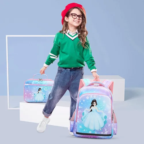Miniatura 7 de YCBB Juego de mochilas escolares para niñas, Galaxy Princess, Mochilas de viaje