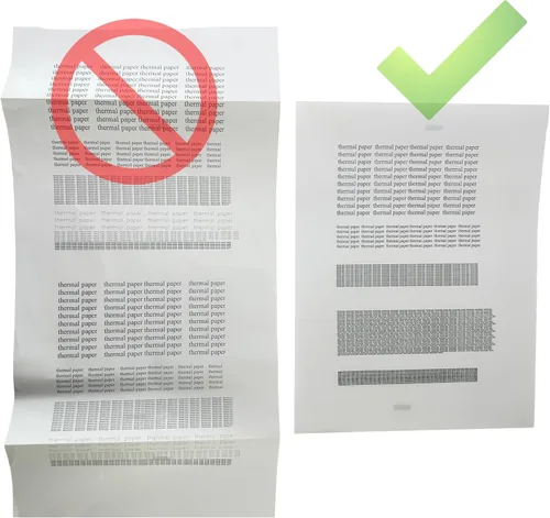 Miniatura 2 de 200 páginas, sin BPS, papel de impresora térmica de 8,5 x 11, carta, plegado, continuo, perforado, de secado rápido para bolígrafo, libre de BPA.