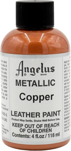 Miniatura 12 de Angelus - Pintura metálica para cuero, 4 onzas, plata