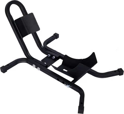Miniatura 10 de Soporte ajustable para rueda de motocicleta, capacidad de 1800 libras, soporte de motocicleta resistente con 4 juegos de amarre, remolque de Blanco