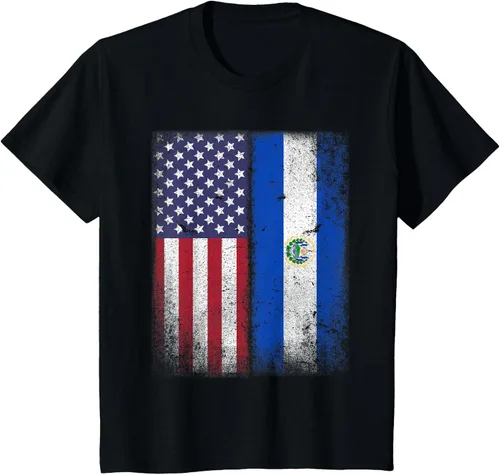 Miniatura 15 de Salvadoran American Flag El Salvador Salvadorean Salvadorian T-Shirt for Women Kids Men