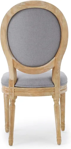 Miniatura 10 de Christopher Knight Home Camille - Sillas de comedor tradicionales de terciopelo, 2 piezas, color gris y blanco brillante Gris claro