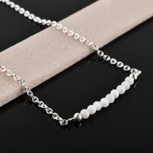Miniatura 83 de YANARA Pulsera de tobillo para mujer, piedra de nacimiento natural, cuentas de piedras preciosas, tobillera delicada hecha a mano de 9 pulgadas +