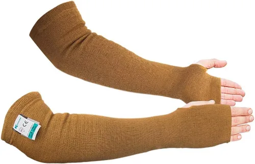Mangas protectoras para brazos, resistentes a cortes, rayones, calor con protectores UV, seguridad para trabajo de cocina y jardín, 18 pulgadas