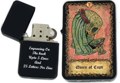 Miniatura 8 de Tarjeta de tarot personalizada, mazo de tarot de huesos eternos mayores, tarjetas coloridas, regalos coleccionables únicos, encendedores a prueba