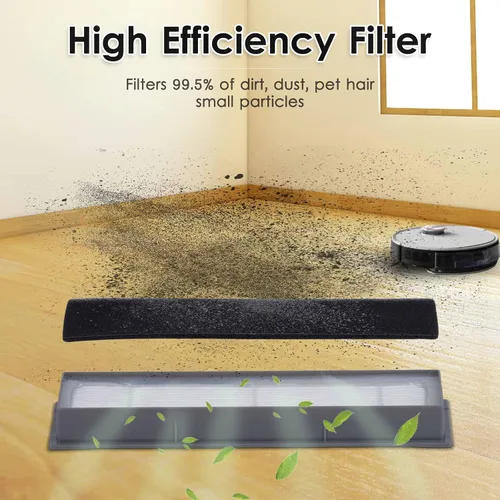 Miniatura 5 de (5 piezas) Filtros HEPA N10 para ECOVACS DEEBOT OZMO N10, N10 Plus, 920, 950, T8 AIVI Max, T9, T5, N5 N7, N8+, N8 Pro Plus, DX55 DX93 DJ65 Kit