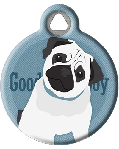 Miniatura 17 de Good Boy Airedale - Etiqueta de identificación personalizada para mascotas para perros y gatos, tamaño grande