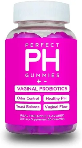 Curvy Body Bears CBB Perfect PH - Gomitas probióticas para mujeres con vitamina C | Suplemento diario de bienestar femenino | Sabor a piña | 60