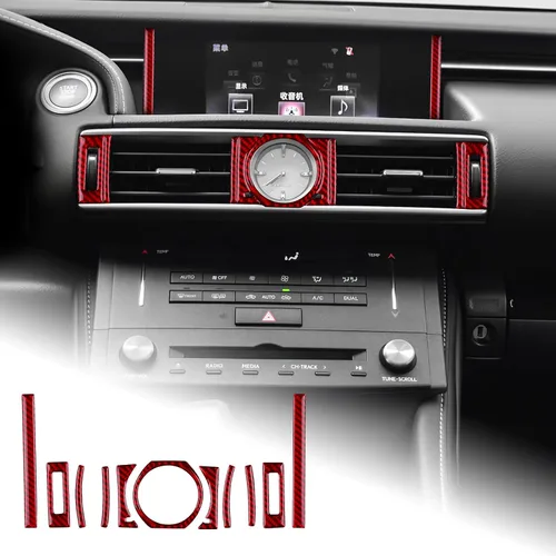 Miniatura 10 de AIRSPEED para Lexus RC Cubierta de Salida de Aire de la Consola Central con Marco de Fibra de Carbono para Decoración Interior Accesorios para Lexus