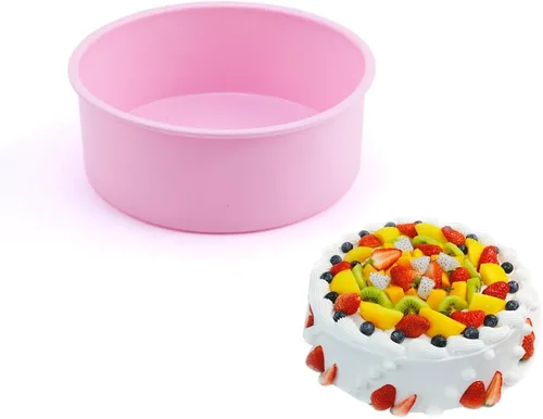 Miniatura 11 de SKYPRO Juegos de moldes de silicona para hornear, moldes redondos de silicona antiadherentes para pasteles en capas, pasteles de queso y pasteles