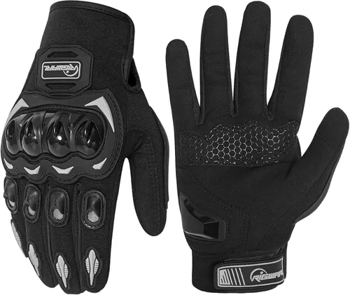 RIGWARL Guantes de motocicleta para hombres y mujeres, pantalla táctil, guantes ligeros antideslizantes para motocross