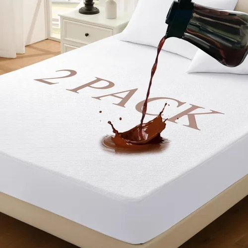 Miniatura 15 de Protector de colchón Twin, funda de colchón impermeable lavable de rayón, cubierta de colchón transpirable y silenciosa, protector de cama