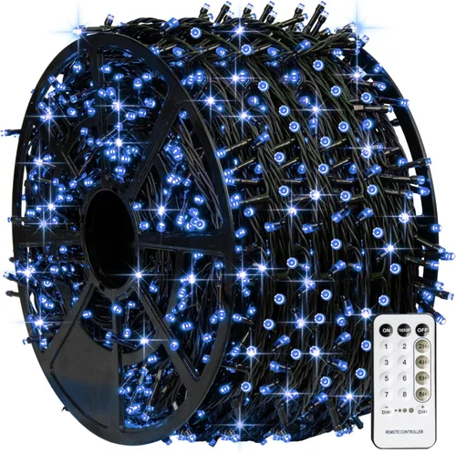 Miniatura 14 de TW SHINE - Luces de Navidad que cambian de color, 200 luces LED RGB de 66 pies, luces de Halloween para exteriores con control remoto, impermeables
