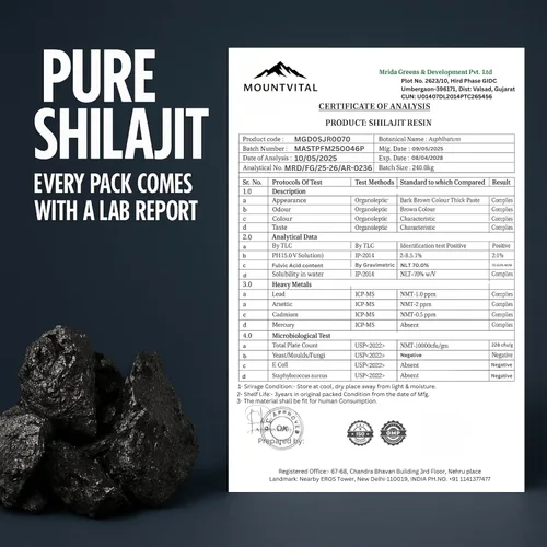 Miniatura 4 de Resina Shilajit pura de Cachemira 0.35 fl oz (0.35 oz) - Suplemento Shilajit del Himalaya con ácido fúlvico y minerales traza - Resina mineral