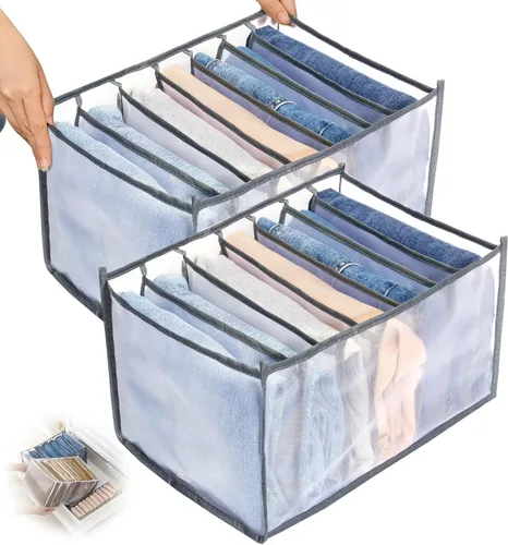 Miniatura 9 de TOOVREN Organizador de cajones para brasieres, divisor para cajones de ropa interior, contenedores de almacenamiento de lencería, organizadores
