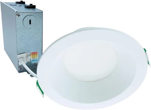 Miniatura 12 de HALO LCR - Luz empotrable LED sin lata de 4 pulgadas, 14 W, regulable, 1300 lúmenes, 6 CCT seleccionables 2700K-6500K, ubicación húmeda, lámpara