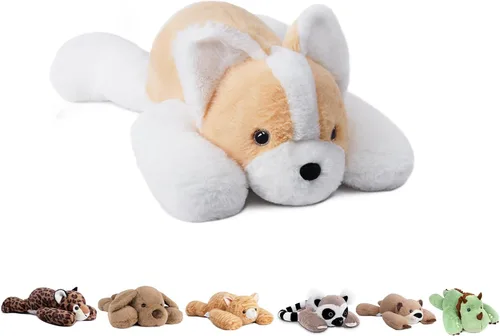 Miniatura 12 de Niuniu Daddy Animales de peluche con peso de ajolote azul de 24 pulgadas 5 libras para niños, adultos, niñas, niños, juguete de peluche gigante