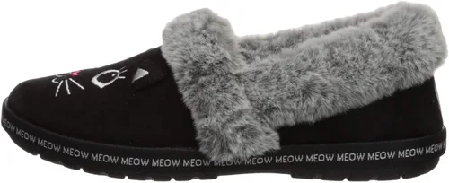 Miniatura 8 de Skechers BOBS Too Cozy - Pantuflas de pijama Meow para mujer, ancho