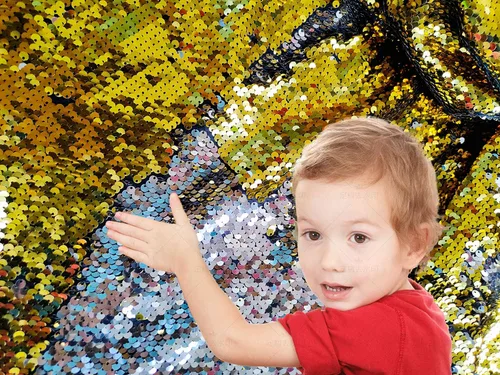 Miniatura 9 de Tela de lentejuelas reversible para pared sensorial para niños, lentejuelas grandes de 0.5 cm para grafiti sensorial para niños pequeños