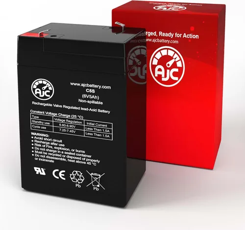 Miniatura 2 de Batería AJC Compatible con URideon Coche Chocón para Niños 6V 5Ah Batería para Juguete de Montar