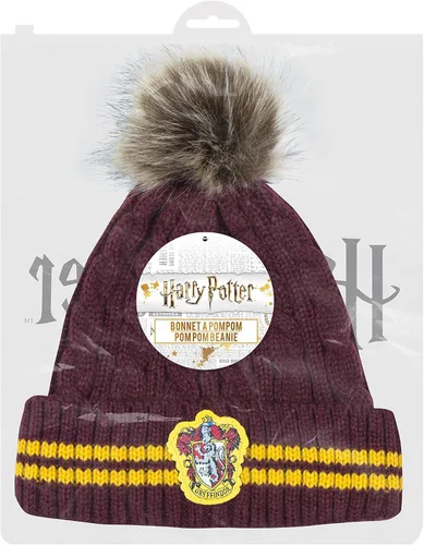 Miniatura 3 de Cinereplicas - Harry Potter - Gorro con pompón - Producto oficial - Gryffindor - Rojo y amarillo