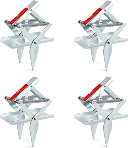 ALLRoad Trampa para topos que mata fácil de instalar, eliminador de tijeras, trampa para topos para césped, reutilizable, acero galvanizado, mata
