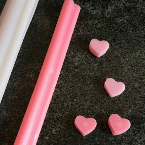 Miniatura 5 de Columna de tubo de corazón molde de vela de silicona para velas, gelatina, chocolate, caramelo, mousse, molde para hacer velas, bricolaje