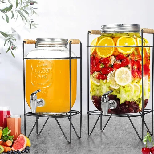 Miniatura 5 de 2 piezas de espita de repuesto para dispensador de bebidas, dispensador de bebidas, grifo de plástico plateado para tarro de vidrio, dispensador