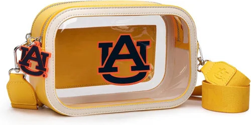 Miniatura 5 de Montana West NCAA Bolsa transparente para eventos de estadio, bolsos para fanáticos de los deportes con correa de nailon ajustable, bolsillo