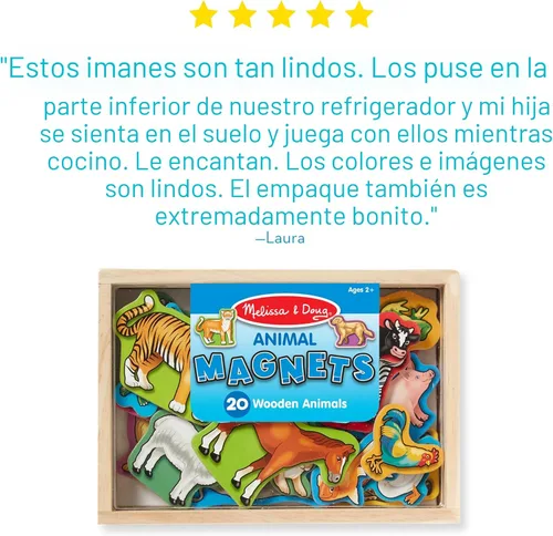 Miniatura 8 de 20 imanes de madera Melissa & Doug, Multicolor