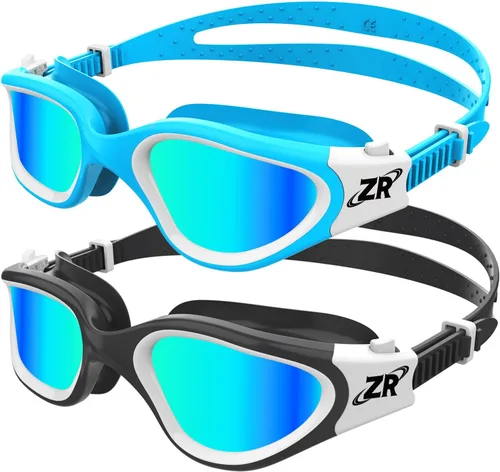 Miniatura 11 de ZIONOR Gafas de natación para niños, paquete de 2 gafas de natación polarizadas G1MINI para niñas/niños