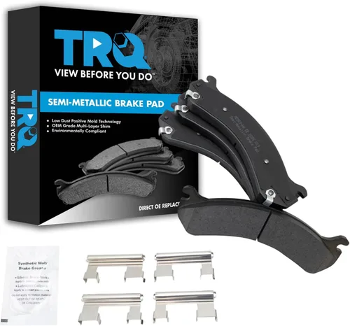 Miniatura 115 de TRQ Pastillas de freno delanteras semi metálicas compatibles con Ford Expedition 2018-2021 F-150 2018-2020 Lincoln Navigator 2018-2022