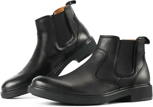 Miniatura 2 de Cliduli Botas Chelsea hechas a mano para hombre, cómodas botas de cuero genuino