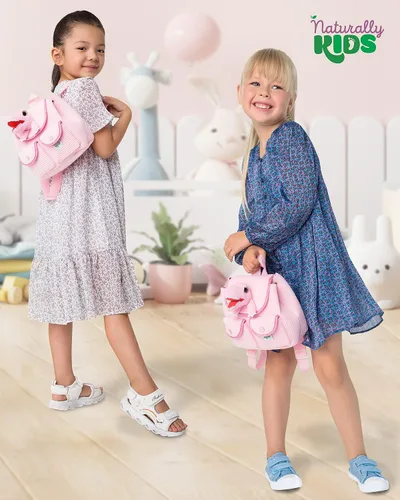 Miniatura 4 de Naturally KIDS Mini mochila de dinosaurio - Mochila muy pequeña para niñas y niños - Juguetes de dinosaurio para niños de 3 a 5 años - Mochila