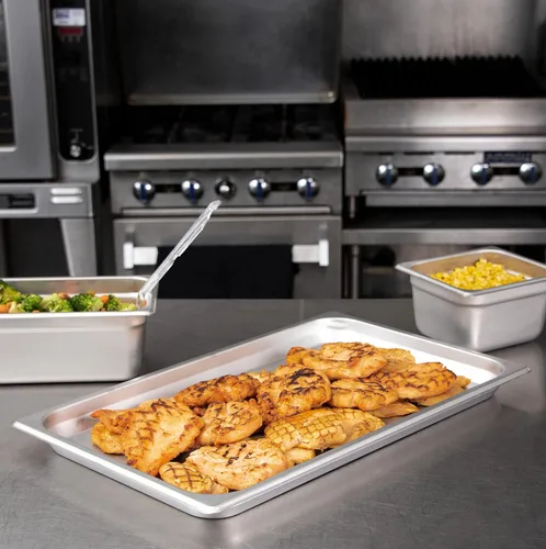 Miniatura 5 de Carlisle FoodService Products DuraPan - Recipiente de acero inoxidable de tamaño completo para almacenar y servir alimentos en cocina comercial, 3.6