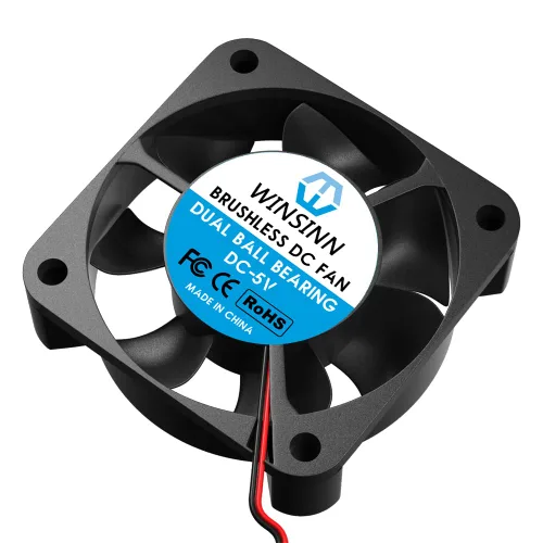 Miniatura 5 de WINSINN Ventilador USB de 1.575 in y 5 V – Rodamiento de bolas dual de 5000 RPM Reemplazo del ventilador de refrigeración para PC/CCTV/Banco