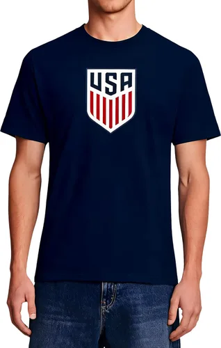 Miniatura 8 de Icon Sports Camiseta de algodón con licencia oficial de la Federación de Fútbol de Estados Unidos, unisex