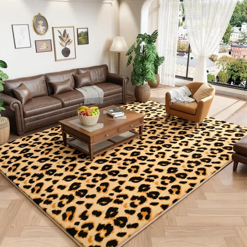 Miniatura 37 de Amearea Alfombras Modernas de Área para Dormitorio Sala de Estar, 4x6 Pies Gris Alfombra de Espuma Viscoelástica Engrosada, Alfombras Mullidas