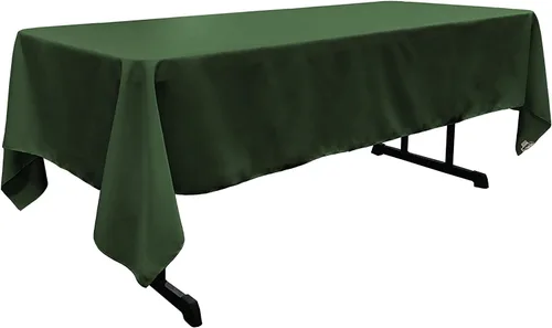 Miniatura 162 de LA Linen Mantel rectangular lavable de popelín de poliéster, resistente a las manchas y a las arrugas, cubierta de mesa 60x84, mantel de tela