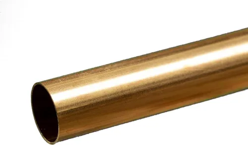 Miniatura 3 de K&S 8139 - Tubo redondo de latón de metales de precisión - 1/2 pulgada de diámetro exterior x 0.014 pulgadas de pared x 12 pulgadas de largo