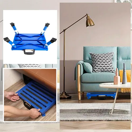 Miniatura 4 de Homeon Wheels Escalones de Aluminio para RV Taburete Plegable Ajustable con Pies de Goma Antideslizantes, Plataforma Estable que Soporta 1000