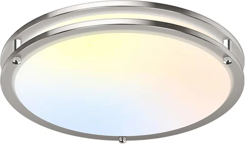Miniatura 30 de Luces de Techo LED de 12 Pulgadas 36W, 2700K/3000K/4000K/5000K/6500K Ajustables de Montaje Empotrado, 3200LM Súper Brillantes Regulables Accesorio