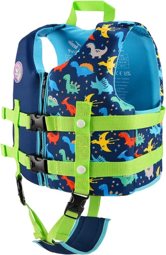 Miniatura 20 de Pottwal Chaleco de natación para niños - Chaqueta de natación - Hecho de neopreno y EPE - con correa ajustable en la entrepierna Verde